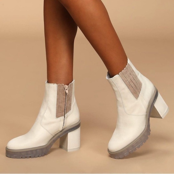 Free People James Chelsea Leather Boots Size 39 - Picture 1 of 8